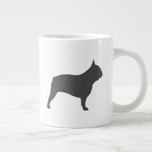 Französische Bulldog-Silhouetten Frenchie Hunde Jumbo-Tasse