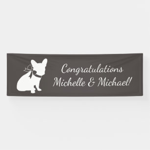 Französische Bulldog Themenparty - Babydusche neu Banner