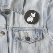 Französische Bulldog Themenparty - Babydusche neut Button (Beispiel)