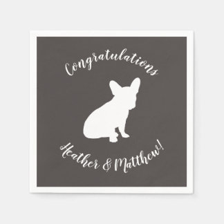 Französische Bulldog Themenparty - Babydusche neut Serviette