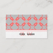 Französische Bulldog-Visitenkarte Visitenkarte (Vorderseite)
