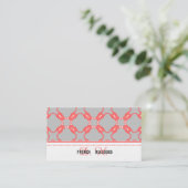 Französische Bulldog-Visitenkarte Visitenkarte (Stehend Vorderseite)