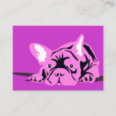 Französische Bulldog-Visitenkarte Visitenkarte (Vorderseite)