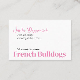 Französische Bulldog-Visitenkarte Visitenkarte