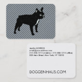 Französische Bulldog-Visitenkarten Visitenkarte (Vorne/Hinten)