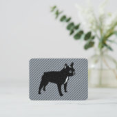 Französische Bulldog-Visitenkarten Visitenkarte (Stehend Vorderseite)