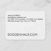Französische Bulldog-Visitenkarten Visitenkarte (Rückseite)