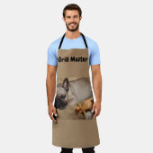 Französische Bulldogge am Meer im Urlaub Schürze (Getragen)