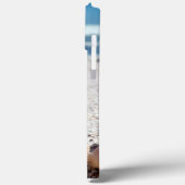 Französische Bulldogge am Strand French Bulldog Case-Mate iPhone Hülle (Rückseite / Links)