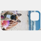 Französische Bulldogge am Strand French Bulldog Case-Mate iPhone Hülle (Rückseite (Horizontal))