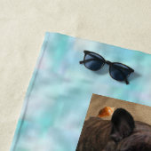 Französische Bulldogge am Strand French Bulldog Strandtuch (Beispiel)