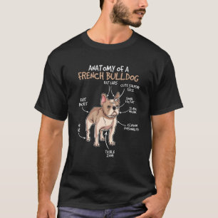 Französische Bulldogge-Anatomie T-Shirt