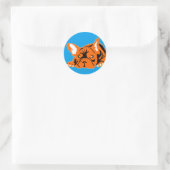 Französische Bulldogge Aufkleber innen (Tasche)