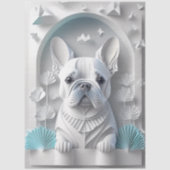 Französische Bulldogge aus Papier (Vorderseite)