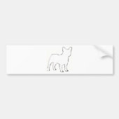 französische Bulldogge Autoaufkleber (Vorne)