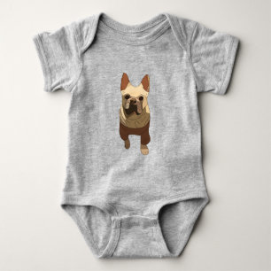 Französische Bulldogge Baby Strampler