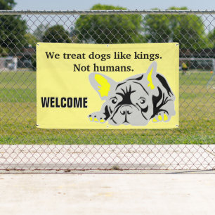 Französische Bulldogge Banner,Groß und fett, für e Banner