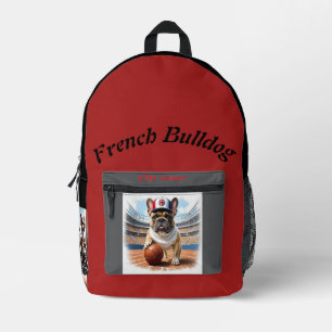 Französische Bulldogge Basketball Bulldog Vatertag Bedruckter Rucksack
