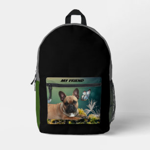 französische Bulldogge Bedruckter Rucksack