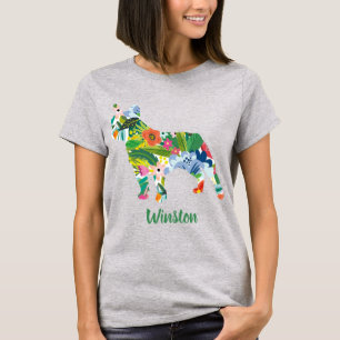Französische Bulldogge Benutzerdefinierter Name Bl T-Shirt