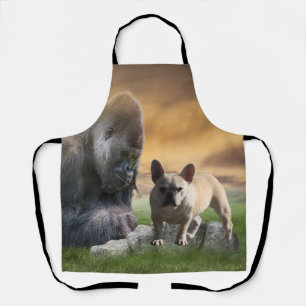 Französische Bulldogge beste Freunde Schürze