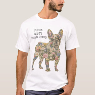 Französische Bulldogge Blumenhemd Vintage-Gesche T-Shirt