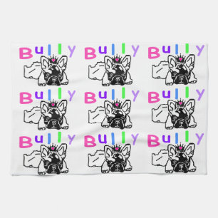 Französische Bulldogge Bully French Bulldog Küchentuch