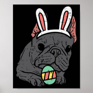 Französische Bulldogge Bunny Süße Frenchie Hund Mä Poster