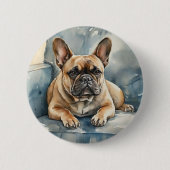 Französische Bulldogge Button (Vorderseite)