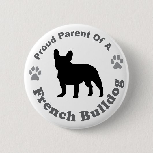 Französische Bulldogge Button (Vorderseite)