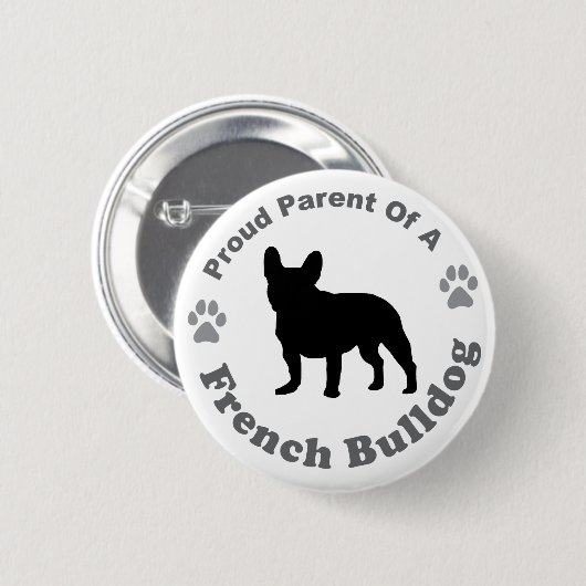 Französische Bulldogge Button (Vorne & Hinten)