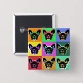 Französische Bulldogge Button (Vorne & Hinten)