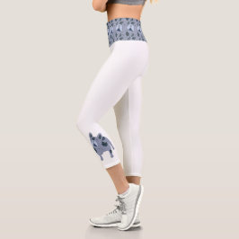 Französische Bulldogge Cartoon French Bulldog Capri Leggings