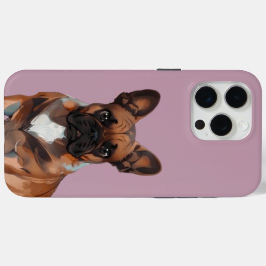 Französische Bulldogge Cartoon French Bulldog Case-Mate iPhone Hülle (Rückseite (Horizontal))