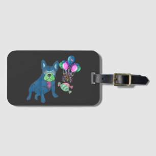 Französische Bulldogge Cartoon French Bulldog Gepäckanhänger