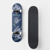 Französische Bulldogge Cartoon French Bulldog Skateboard (Vorderseite)