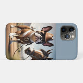 Französische Bulldogge Cowboyhut French Bulldog Case-Mate iPhone Hülle (Rückseite (Horizontal))