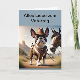 Französische Bulldogge Cowboyhut French Bulldog Einladung