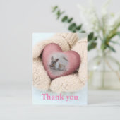 Französische Bulldogge Danke French Bulldog  Postkarte (Stehend Vorderseite)