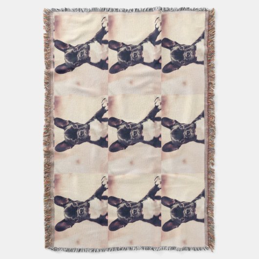 Französische Bulldogge Decke (Vorderseite Vertikal)