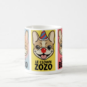 Französische Bulldogge Drei Stimmungen Kaffeetasse