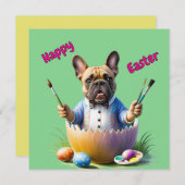 Französische Bulldogge Ei Ostern French Bulldog (Vorne/Hinten)