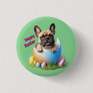 Französische Bulldogge Ei Ostern French Bulldog Button