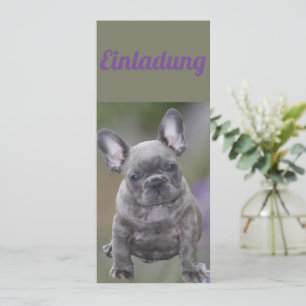 Französische Bulldogge Einladung 
