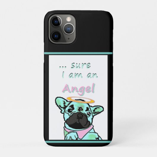 Französische Bulldogge Engel Case-Mate iPhone Hülle (Rückseite)