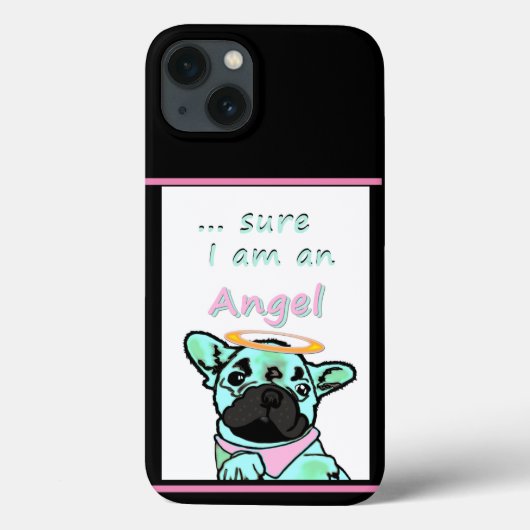 Französische Bulldogge Engel Case-Mate iPhone Hülle (Rückseite)