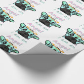 Französische Bulldogge Engel French Bulldog  Geschenkpapier (Ecke)