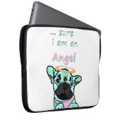 Französische Bulldogge Engel French Bulldog Laptopschutzhülle (Vorne Rechts)