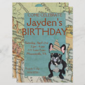 FRANZÖSISCHE BULLDOGGE ERFORSCHEN EINLADUNG (Vorne/Hinten)