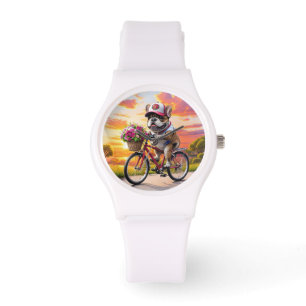 Französische Bulldogge Fahrrad French Bulldog Armbanduhr